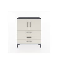 Arges Şifonyer 2 Raflı 3 Çekmeceli 2 Kapaklı 88x30x106 Antrasit-Aytaşı