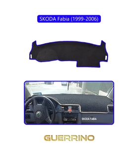 SKODA Fabia (1999-2006)TORPİDO KORUMA HALISI MAVİ KENAR