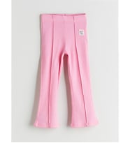 LCW Kids Pembe Beli Lastikli İspanyol Paça Kız Çocuk Tayt