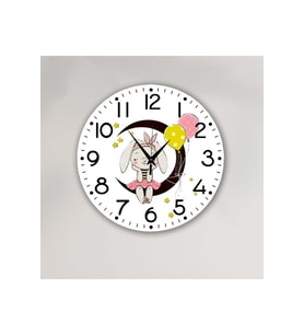bilge Tasarım Çocuk odası Duvar Saati 30 x 30 CM (Karışık)