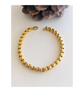 GOLD RENK ZİNCİR MODEL ERKEK ÇELİK BİLEKLİK 316L4801