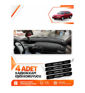 MAZDA 626 CRONOS (1991-1996) Uyumlu Ön Torpido Koruma Kılıfı Halısı - Siyah