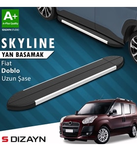 Fiat Doblo 2 Uzun Şase Skyline Aluminyum Yan Basamak 223 Cm 2010-2023 A+ Kalite