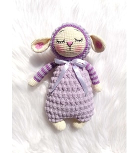 Uyku Arkadaşı Kuzu Amigurumi Organik Oyuncak