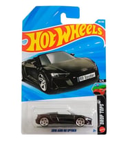 Hot Wheels - 2019 Audi R8 Spyder - Siyah (1/64) Yurt Dışı Uzun Kartonet - JJJ84