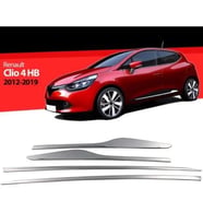 Renault Clio Uyumlu 4 Yan Kapı Çıtası 2012-2018 Paslanmaz Çelik Parça