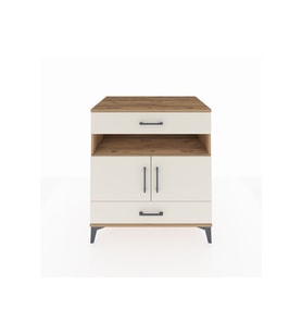 Kronos Şifonyer 2 Raflı 2 Çekmeceli 2 Kapaklı 88x59x96 Çam-Aytaşı