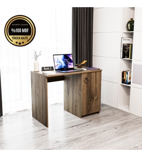 MATİLDA Çalışma masası  kapaklı modern tasarım (Ceviz)