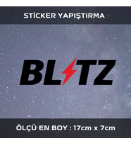 blitz etiket sticker - 1 adet çıkartma araba motosiklet kask atv tablet pc buzdolabı otomobil bilgisayar uyumlu