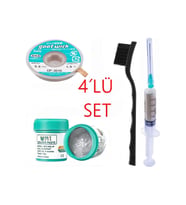 Krem Lehim 50g Flux Lehim Toplama Cp-3515 Lehim Emme Teli 3,5mm