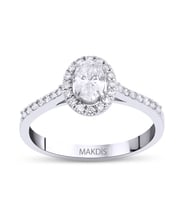 0.60 Karat Oval Pırlanta Yüzük