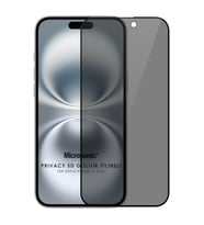 Microsonic Apple iPhone 16 Plus Privacy 5D Gizlilik Filtreli Cam Ekran Koruyucu Siyah