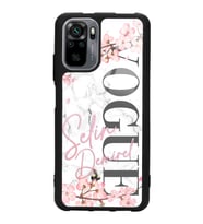 Xiaomi Redmi Note 10 - 10s Uyumlu Mermerli Sakura Vogue Tasarımlı Glossy Telefon Kılıfı