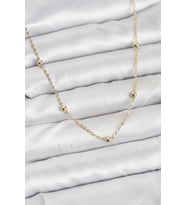 CM Gold Renk Top Zincirli Kadın Kolye - TJ-BKO10915