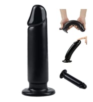 Siyah 23 Cm Büyük Boy Dildo Plug