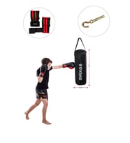 Çocuk Boks Seti 53 Cm x 20 Cm Boks Torbası + Boks Eldiveni + Tavan Kancası - 3' LÜ SET