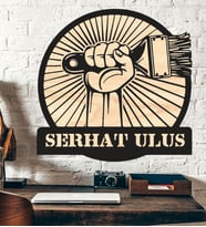 Kişiye Özel Boyacı  Temalı Ahşap Duvar Tablo