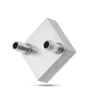 4x4cm Sıvı Su Aluminyum Soğutucu Blok 90 Derece Cpu Gpu Anakart Xbox Lazer Kafa Soğutma Radyatör Mini Klima