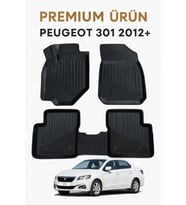 Peugeot 301 2012+ Uyumlu 3D Oto Paspas Premium