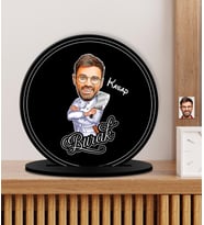 Kişiye Özel Karikatürlü Kasap Ahşap Plak - Biblo