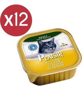 Plaisir Pate Hindili Kedi Konservesi 12X100 gr