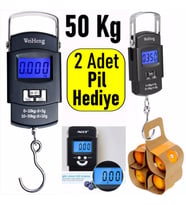 Elektronik Dijital El Kantarı 50 KG Terazi Tartı 10 GR Hassas