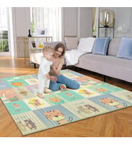 MooieBaby's Forest City Katlanabilir Oyun Matı, Oyun Halısı 150 X 180 X 1 cm