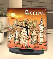 Nemrut Tasarımlı Masa Saati