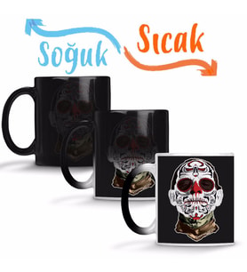 Day of the Dead Mummy Sihirli Kupa Bardak Porselen
