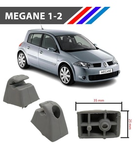 Megane 1-2 Güneşlik Ayağı Gri Renk 2 Adetli Set 1997 - 2008 M1797-5