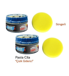 2 Adet Oto Boya Tampon Çizik Giderici Parlatıcı Pasta Cila 300 Gr