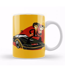Knight Rider Cute Kupa Bardak Porselen
