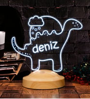 Dinozor Bebek Lambası, Çocuğa Hediye Led Lamba, Doğum Günü Hediyesi, Dinozor Parti Temalı