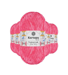 Northcity 5 Adet Yumurcak Kadife El Örgü İpi Pembe K798