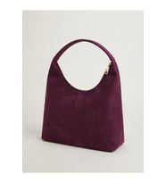 Büyük Boy Astarlı Süet Hobo Çanta Günlük Kadın Çantası 42x27 cm
