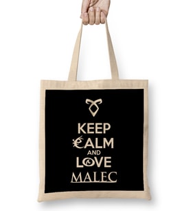 Shadowhunters Keep Calm And Love Malec Bez Çanta Uzun Saplı