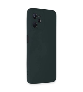 Realme C35 Kılıf Nano İçi Kadife  - Koyu Yeşil