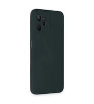 Realme C35 Kılıf Nano İçi Kadife  - Koyu Yeşil