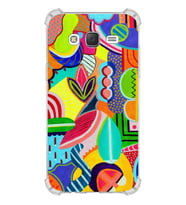 PrintiFy Samsung Galaxy J5 Uyumlu Retro Color 6 Baskılı Şeffaf Köşe Korumalı Antişok Kılıf
