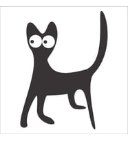 KEDİ FOLYO STİCKER 70cm Uzunluk (Karışık)