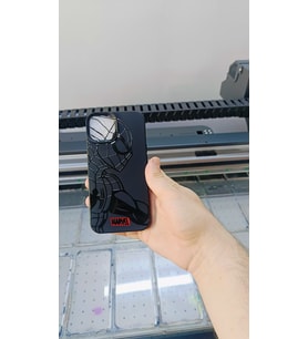 iPhone XS Max Siyah Spider Man Örümcek Adam Lansman Telefon Kılıfı (Standart)