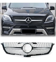 ML Serisi W166 Ön Panjur Krom/Gümüş Diamond 2013-2015