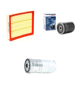 Bosch Filtre Bakım Seti Audi A4 1.9 TDI Dizel 1996-1999 Hava + Yağ f. + Yakıt Filtre Bosch