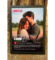 Kişiye Özel Netflix Film Posteri Tasarım Tablo, Sevgililer Günü Hediye