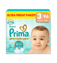 Prima Bebek Bezi Premium Care 3 Beden Midi Fırsat Paket 96 Adet - Standart