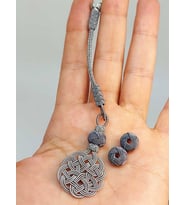 Bakır El İşi Kazaz Püskül & 2 Habbeli Takım (45560)