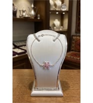 925 AYAR GÜMÜŞ LOTUS KADIN BİLEKLİK (pudra)