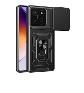 Mi 14t Pro Kılıf Pars Lens Yüzüklü - Siyah