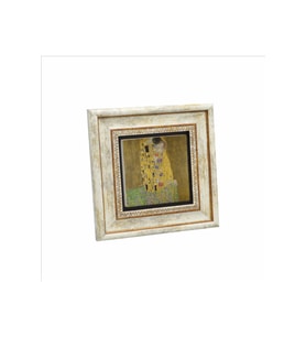 Öpücük (Gustav Klimt, 1907) Baskılı Taş Tablo 20x20