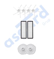 DREAME W10-W10 PRO UYUMLU 4 Yan Fırça 2 Filtre 2 Mop